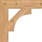 Ekena Millwork Westlake Block Smooth Bracket, Western Red Cedar, 3 1/2"W x 18"D x 18"H BKT04X18X18WTL05SWR - alternate 3